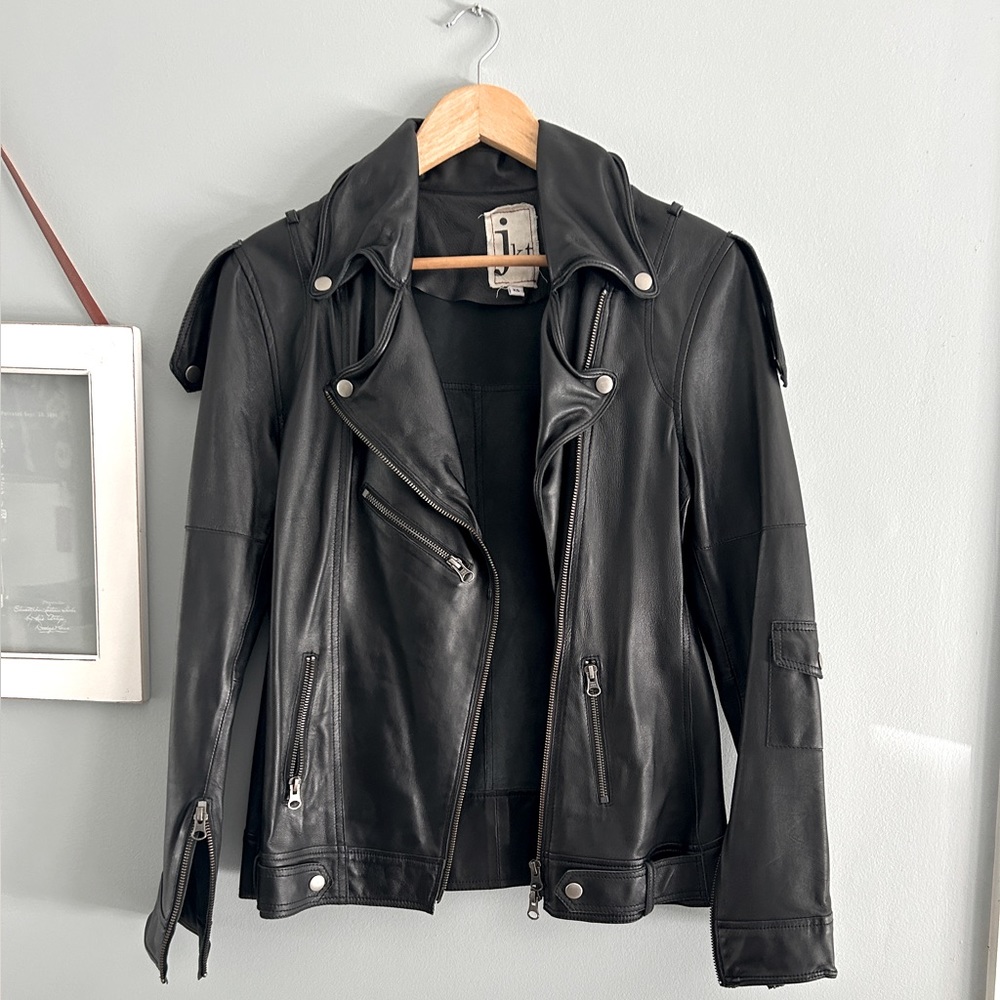 Jkt 100% Leather Biker Jacket
